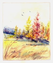 Images dessinés par Mère Vojtěcha – automne. 